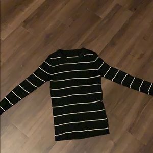 Black and white striped sweater from Athleta